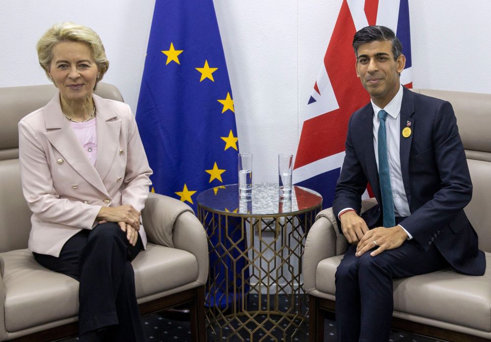 Rishi Sunak and Ursula von der Leyen